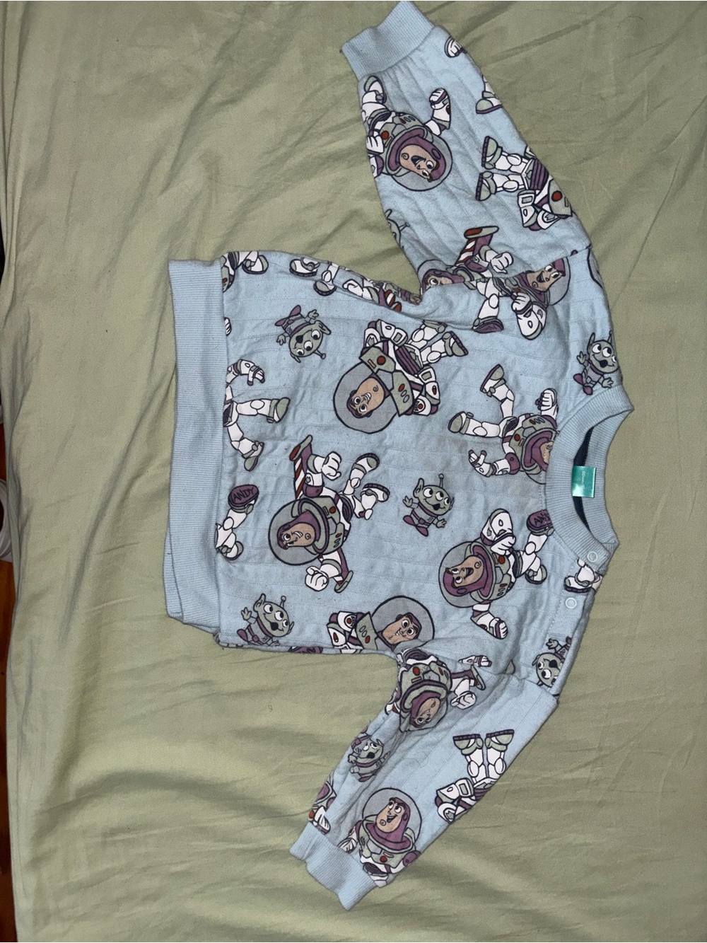 Light Blue Toy Story Print Sweatshirt